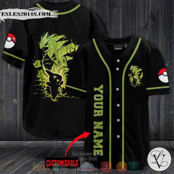 Personalized Pokemon Tyranitar Baseball jersey