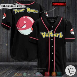 Personalized Pokemon Voltorb Baseball Jersey