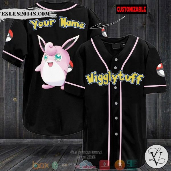 Personalized Pokemon Wigglytuff Baseball Jersey