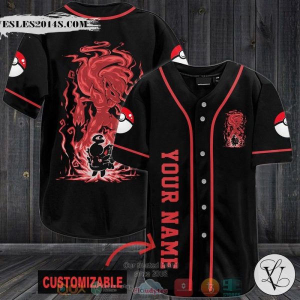 Personalized Pokemon Zoroark Baseball jersey