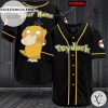 Personalized Psyduck Baseball Jersey – Black