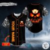 Personalized Pumpkin Skull Happy Halloween Custom Skull Baseball Jersey