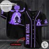 Personalized Purple Pokemon Baseball Jersey – Black