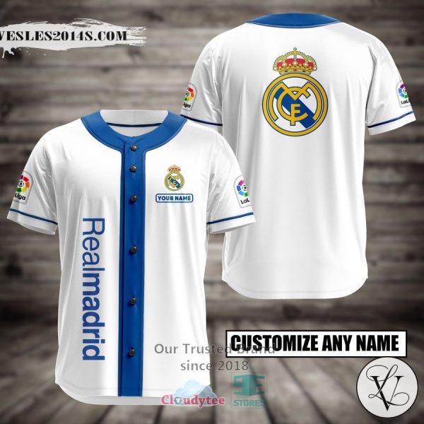 Personalized Real Madrid Custom Baseball Jersey