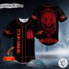 Personalized Red Bear Viking Tattoo Custom Baseball Jersey