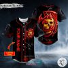 Personalized Red Celtic Dragon Skull Custom Baseball Jersey