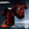Personalized Red Dragon Trap The Hunt Skull Custom Baseball Jersey