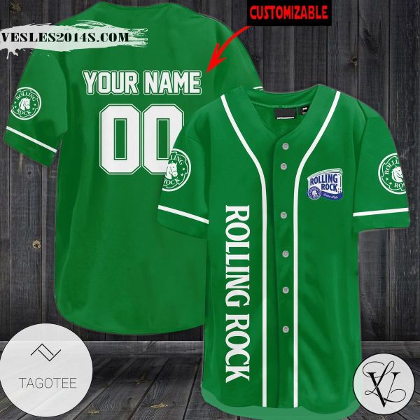 Personalized Rolling Rock Baseball Jersey