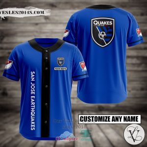 Personalized San Jose Earthquakes Custom Baseball Jersey