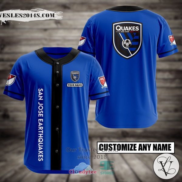 Personalized San Jose Earthquakes Custom Baseball Jersey