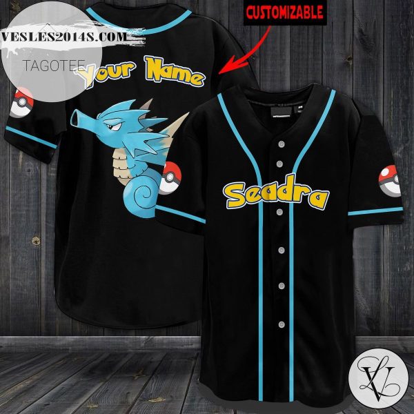Personalized Seadra Baseball Jersey – Black