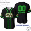 Personalized Star Wars Baby Yoda All Over Print Baseball Jersey – Black