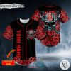 Personalized Stuff N Roses Skull Custom Baseball Jersey