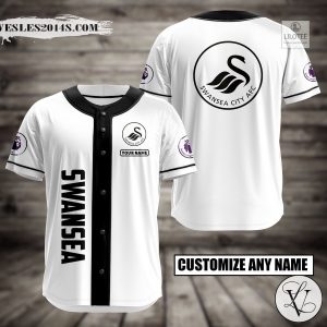 Personalized Swansea City AFC Baseball Jersey