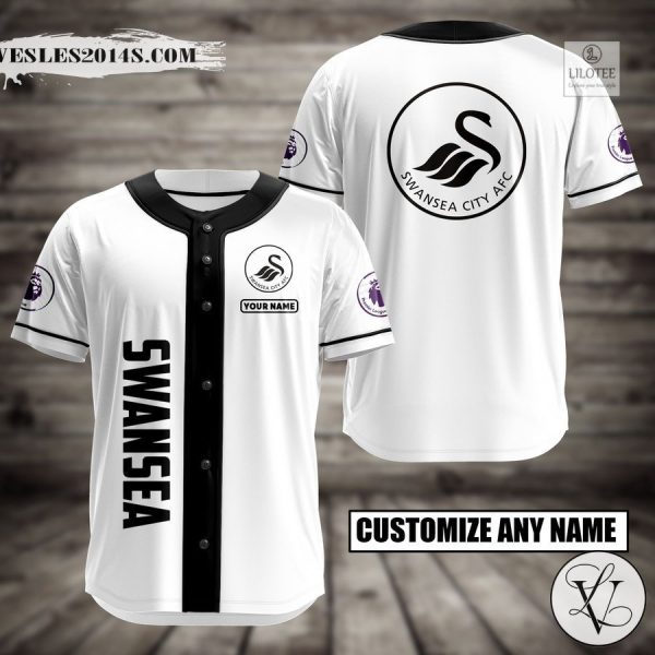 Personalized Swansea City AFC Baseball Jersey