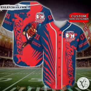 Personalized Sydney Roosters NRL Baseball Jersey Shirt