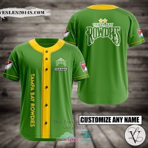 Personalized Tampa Bay Rowdies Custom Baseball Jersey