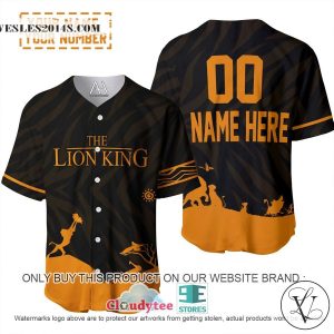 Personalized The Lion King Baseball Jersey
