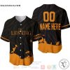 Personalized The Lion King Iconic Scene All Over Print Black Baseball jersey