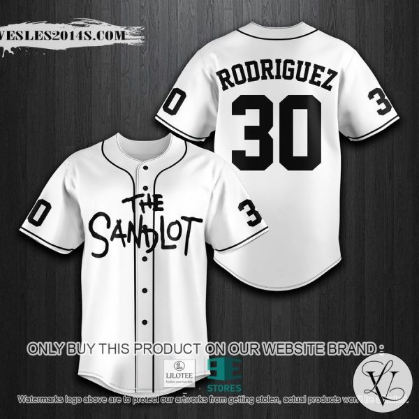 Personalized The Sandlot White Baseball Jersey