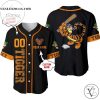 Personalized Tigger Winnie The Pooh Playing Baseball All Over Print Baseball Jersey – Black
