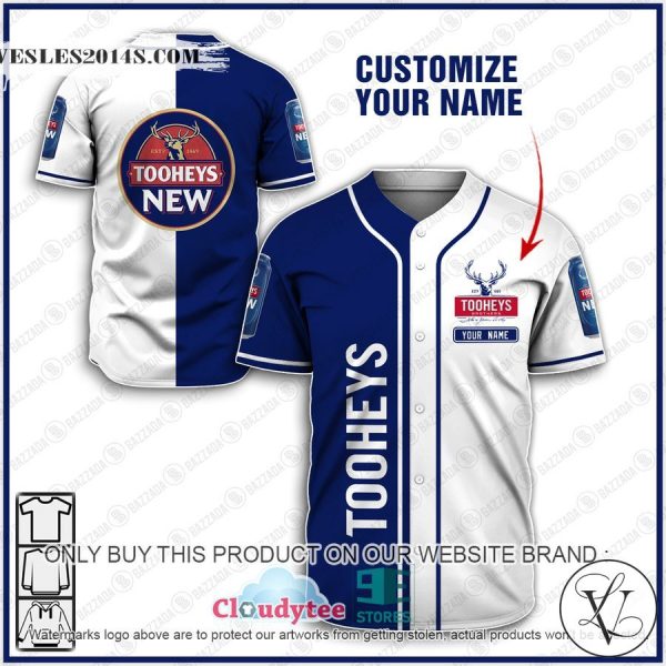 Personalized Tooheys Baseball Jersey Shirt