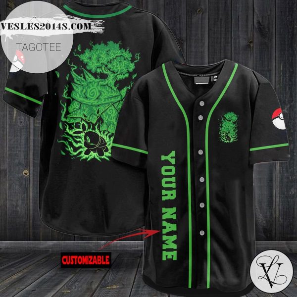 Personalized Torterra Baseball Jersey – Black