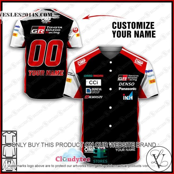 Personalized Toyota Baseball Jersey Shirt