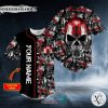 Personalized Tribal Red Tattoos Metal Skull Custom Baseball Jersey