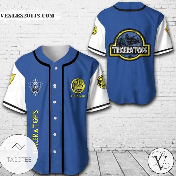 Personalized Triceratops Baseball Jersey