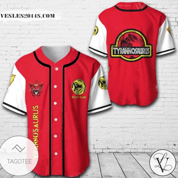 Personalized Tyrannosaurus Baseball Jersey