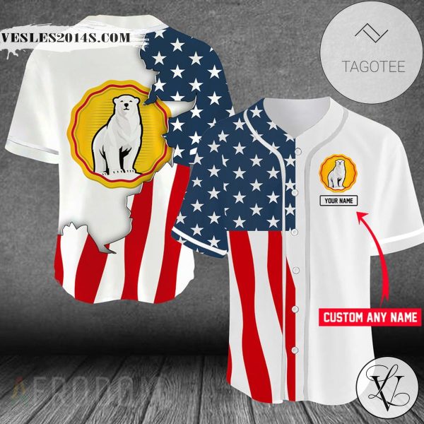 Personalized US Flag Bundaberg Baseball Jersey