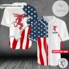 Personalized US Flag Fireball Baseball Jersey