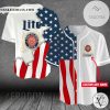 Personalized US Flag Miller Lite Baseball Jersey