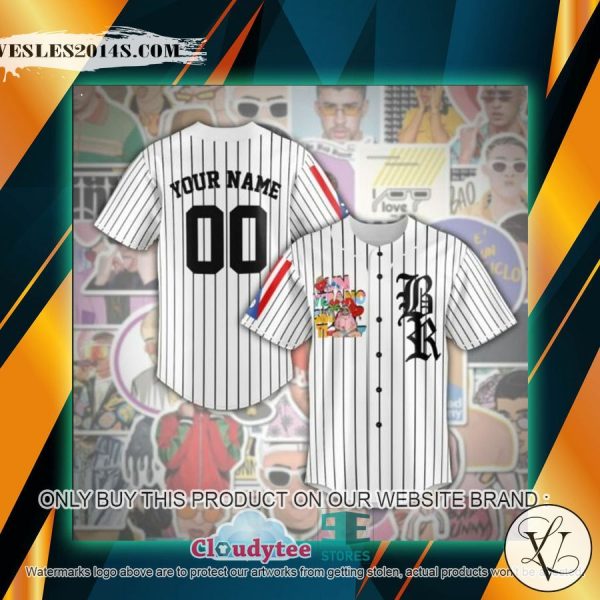 Personalized Un Verano sin ti Boston Red Sox striped white Baseball Jersey