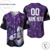 Personalized Ursula Pattern The Little Mermaid All Over Print Baseball Jersey – Dark Purple