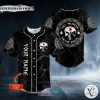 Personalized Valhalla Never Kneel Punisher Skull Custom Baseball Jersey