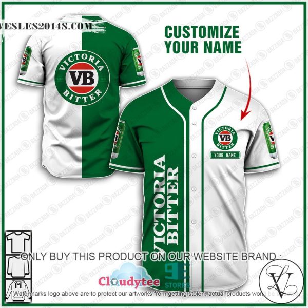 Personalized Victoria Bitter Baseball Jersey Shirt