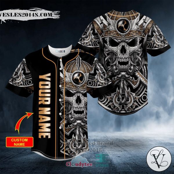 Personalized Viking Skull Custom Baseball Jersey