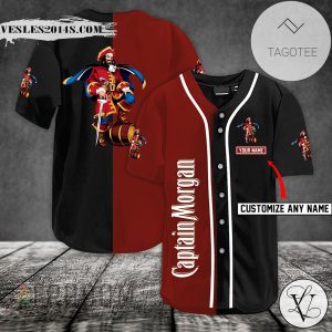 Personalized White Logo Captain Morgan Baseball Jersey
