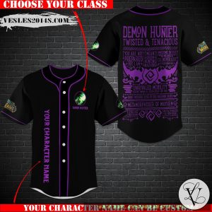 Personalized World of Warcraft Demon Hunter Class Baseball Jersey Shirt