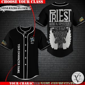 Personalized World of Warcraft Priest Class Baseball Jersey Shirt