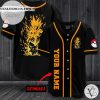 Personalized Yellow Eevee Baseball Jersey – Black
