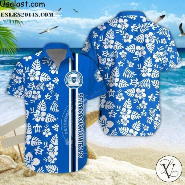 Peterborough United F.C Tropical Flower 3D T-Shirt