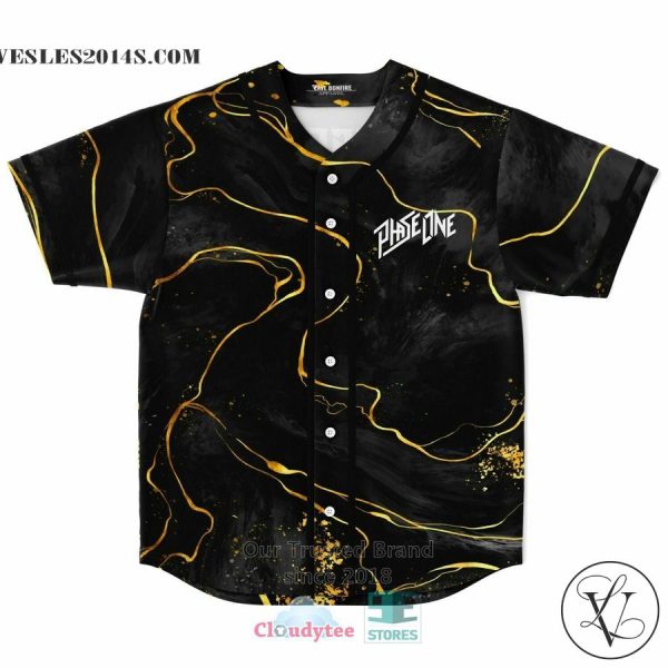 Phase One black Baseball Jersey