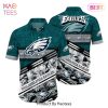 Philadelphia Eagles NFL Hawaiian Shirt Graphic Tropical Pattern 3D Printed Beach Shirt Summer Gift For Fans