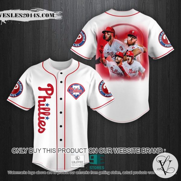 Philadelphia Phillies MLB Players White Baseball Jersey