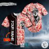 Pink Peony Hi Hiphop Skull Custom Baseball Jersey