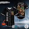 Piss Me Off Joker Skull Custom Baseball Jersey