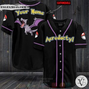Pokemon Aerodactyl Personalized Baseball Jersey